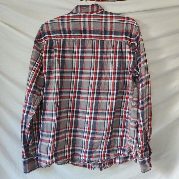 WindRiver Men’s L Long Sleeve 100% Cotton Casual Flannel Shirt - Picture 4 of 5